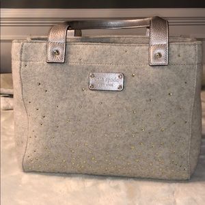 Kate Spade Quinn rhinestone felt handbag
